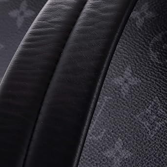 Pre-Loved Steamer Backpack Monogram Eclipse Canvas, Black