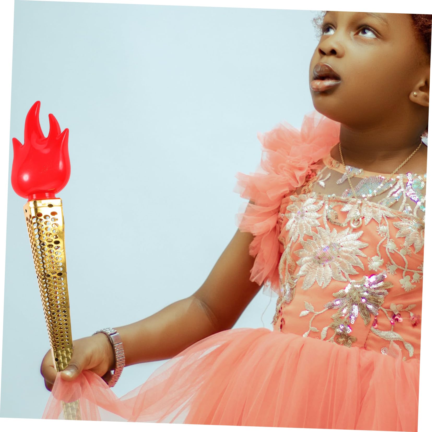 Torcia Giocattolo Plastica 48cm - Per Feste, Sport E Giochi Bambini - Effetto Realistico Dorato - Foto 10