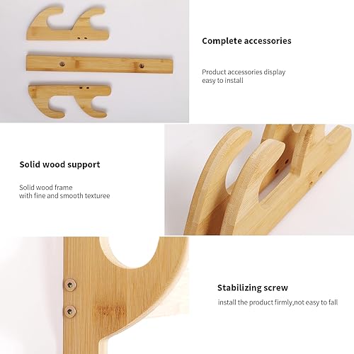 Miniatura 3 de Samurai Sword Wall Mount-Katana Stand Wall Mount-Sword Wall Mount Display-Samurai Sword Wall Mount 2 Tier-Sword Wall Mount-Martial Arts Swords Mount