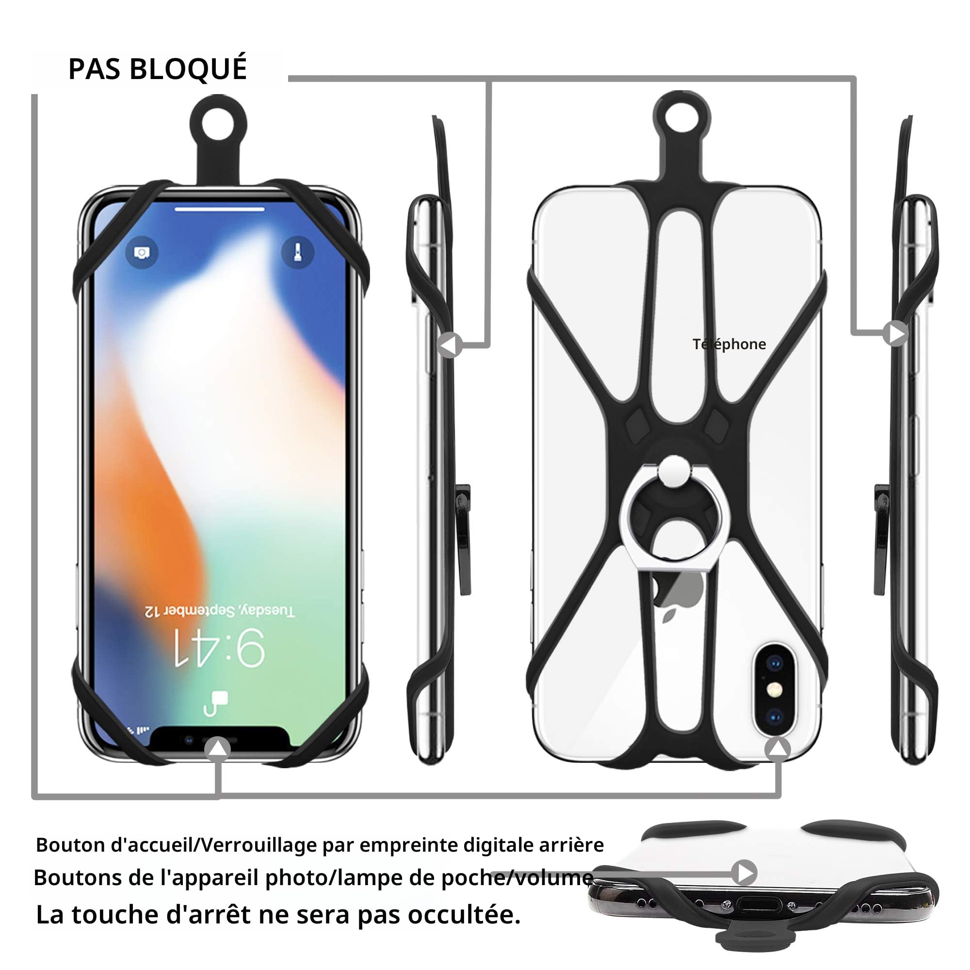 Dragon Trading Lot De 4 Cordons Rotatifs Pour Téléphone Fixe