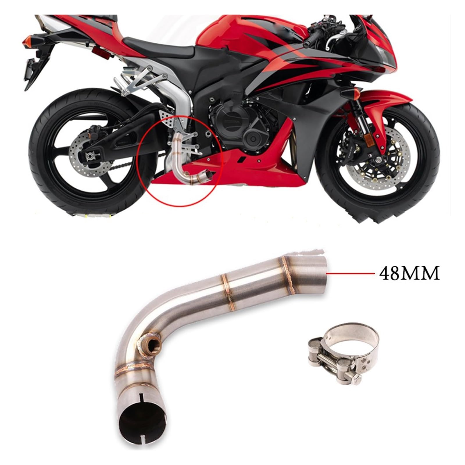 用 CBR600 CBR600RR F5 2005 2006 2007 2008 2009-2017 オートバイ排気