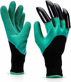 Luvas de Jardinagem com Garras – Luva para Cavar, Plantar, Proteção, Resistência e Praticidade