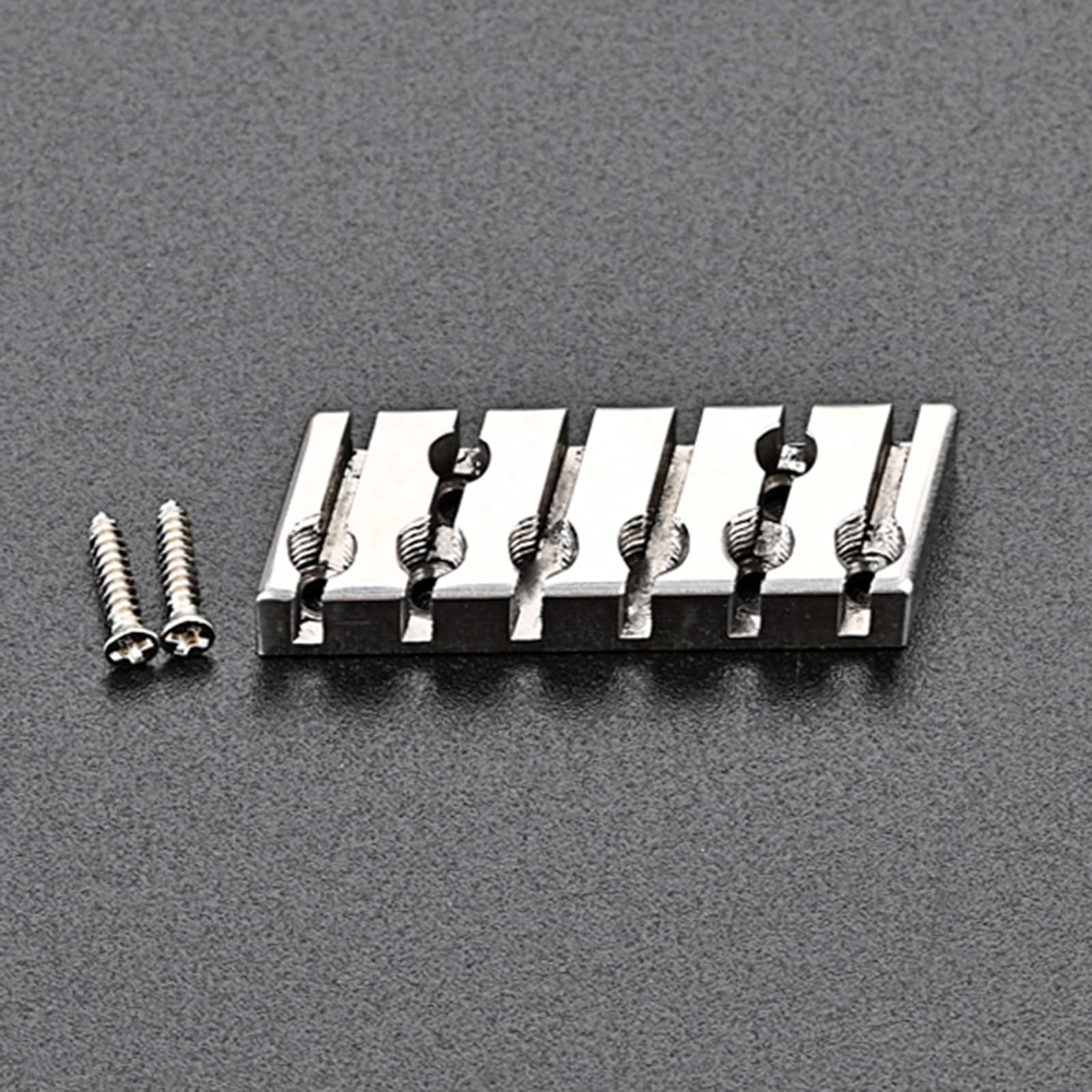 XEGZLH 42mm Locking Nut String Lock with Mounting Screws Headless 6-String Electric Guitar Repair Tool Parts Replacements