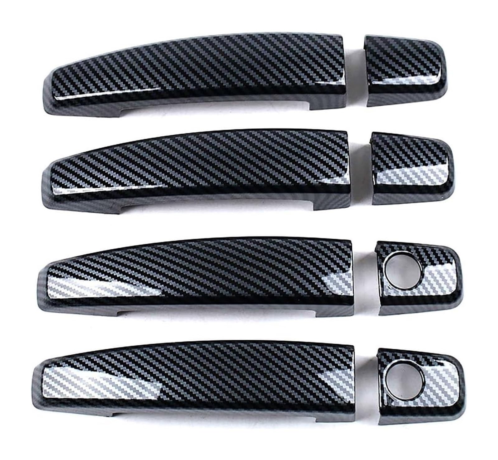 Ysbvblrmrv Carbon Fiber Pattern Car Outside Door Handle Cap For Buick Lacrosse Dual Hole Door Handle Cover - Anti-Scratch Protective Upgrade Kit Bowl Modification 2009-2016(Carbon Fiber Pattern)