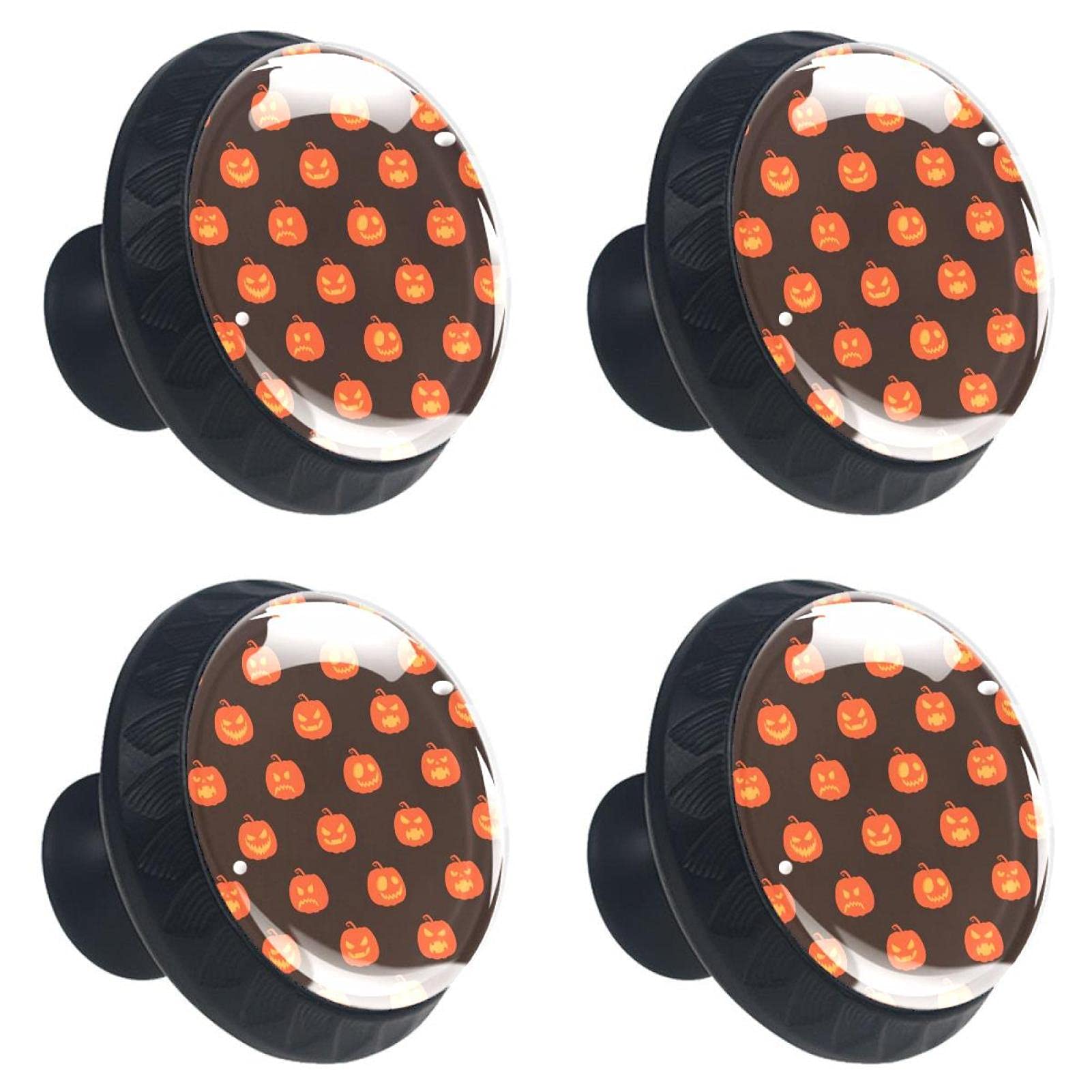 Boutons de tiroir cristal 30mm haut de gamme en forme de citrouille