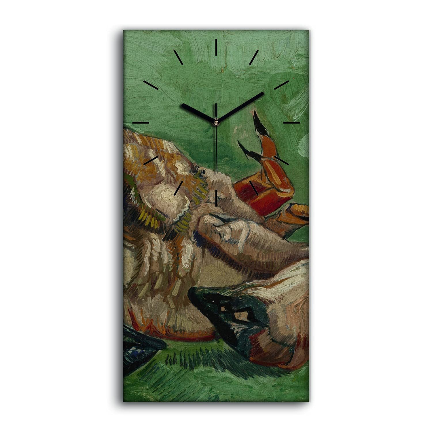 Horloge sur Toile Silencieuse Ne Pas Tic Tac Coloray Design Moderne Crabe