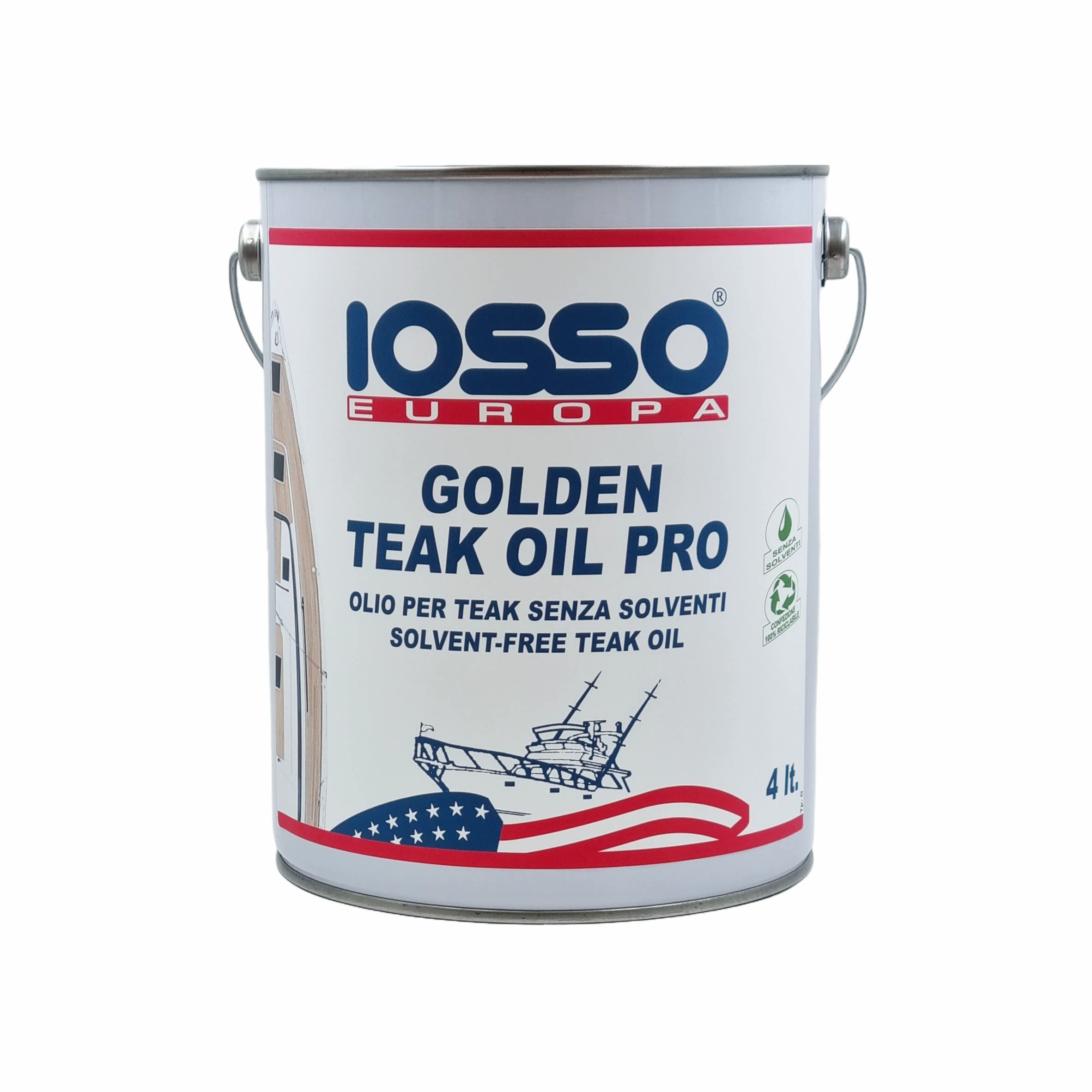 Iosso Europa Golden Teak Oil PRO conf. 4 Litri