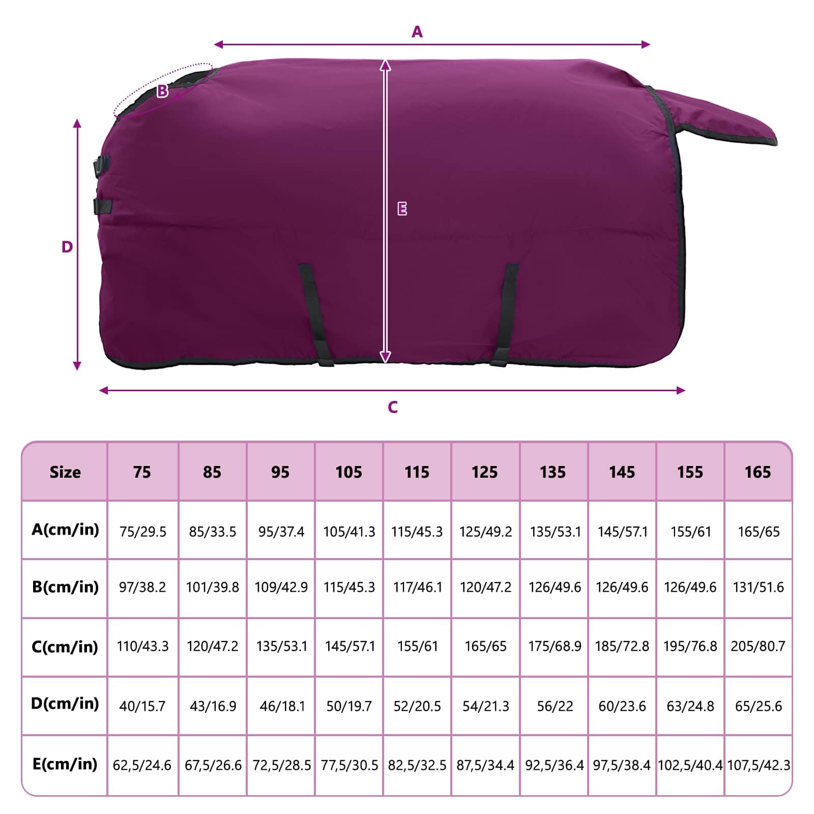 Manta para caballo verde oscuro y negro, 95 cm, de poliéster impermeable con hebillas ajustables, transpirable, resistente al viento, ideal para establo, pasto, paddock y protección al aire