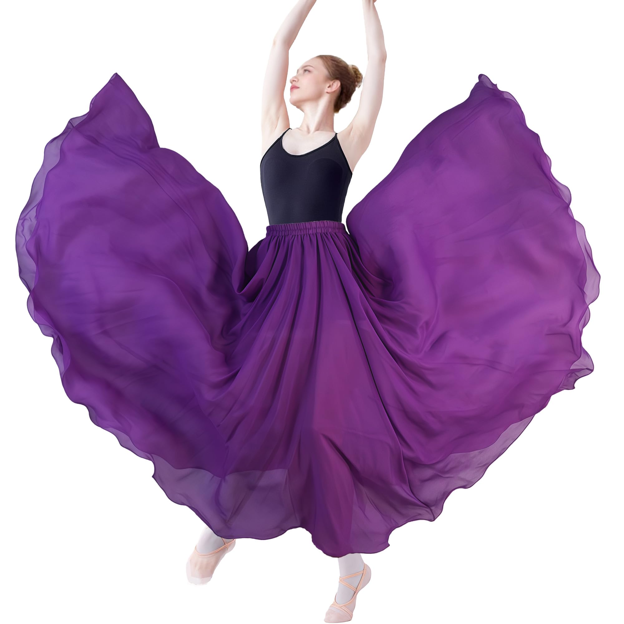 Bauchtanz Rock Damen Bauchtanz Kostüm Tänzerin Chiffon Röck Swing Langer Rock Festival Performance Kleidung