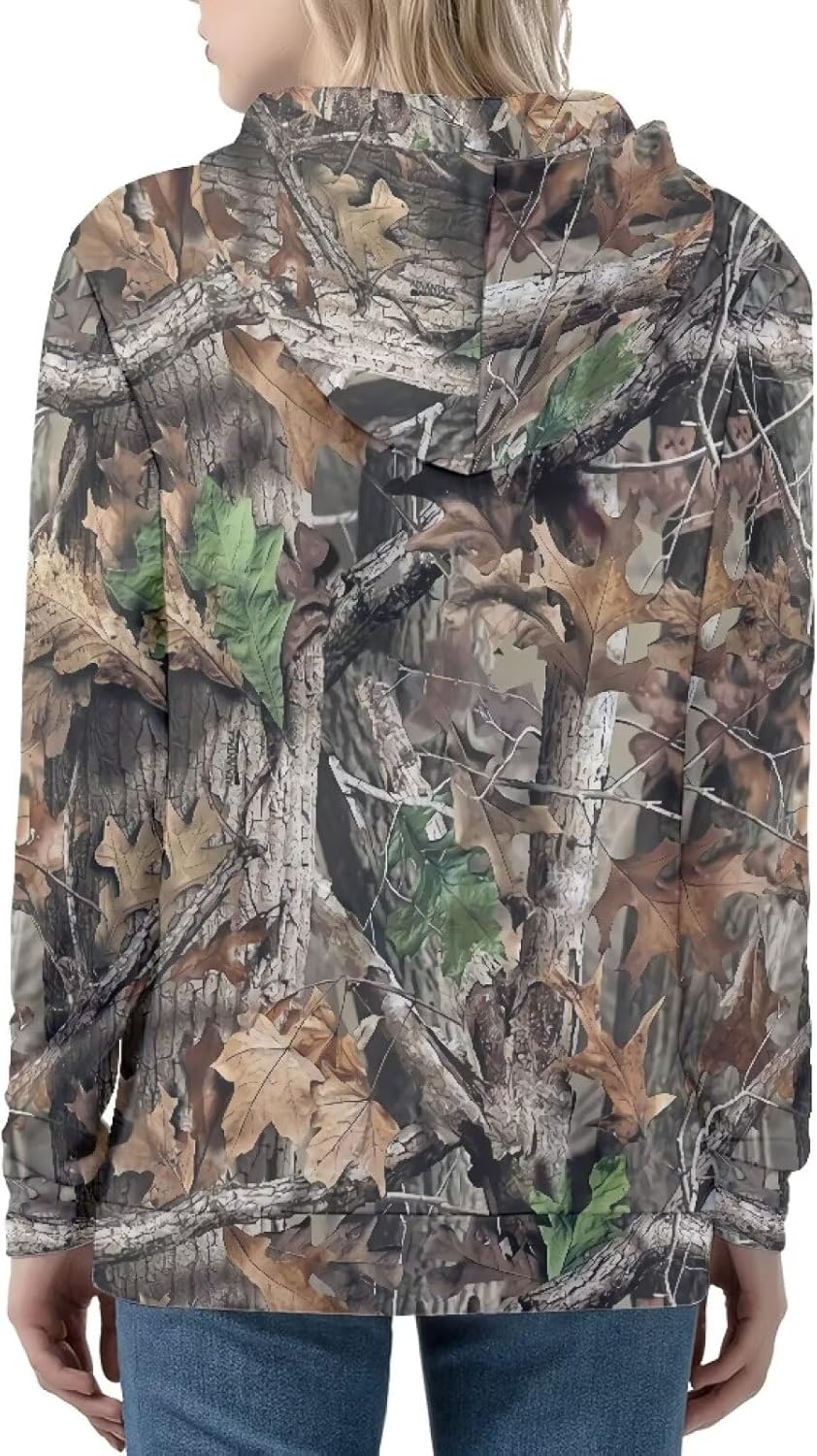 SEANATIVE Women Zip Up Hoodies Drawstring Sweatshirt Long Sleeve Casual Hoodie Jacket with Pocket Size XS-5XL - Image 8