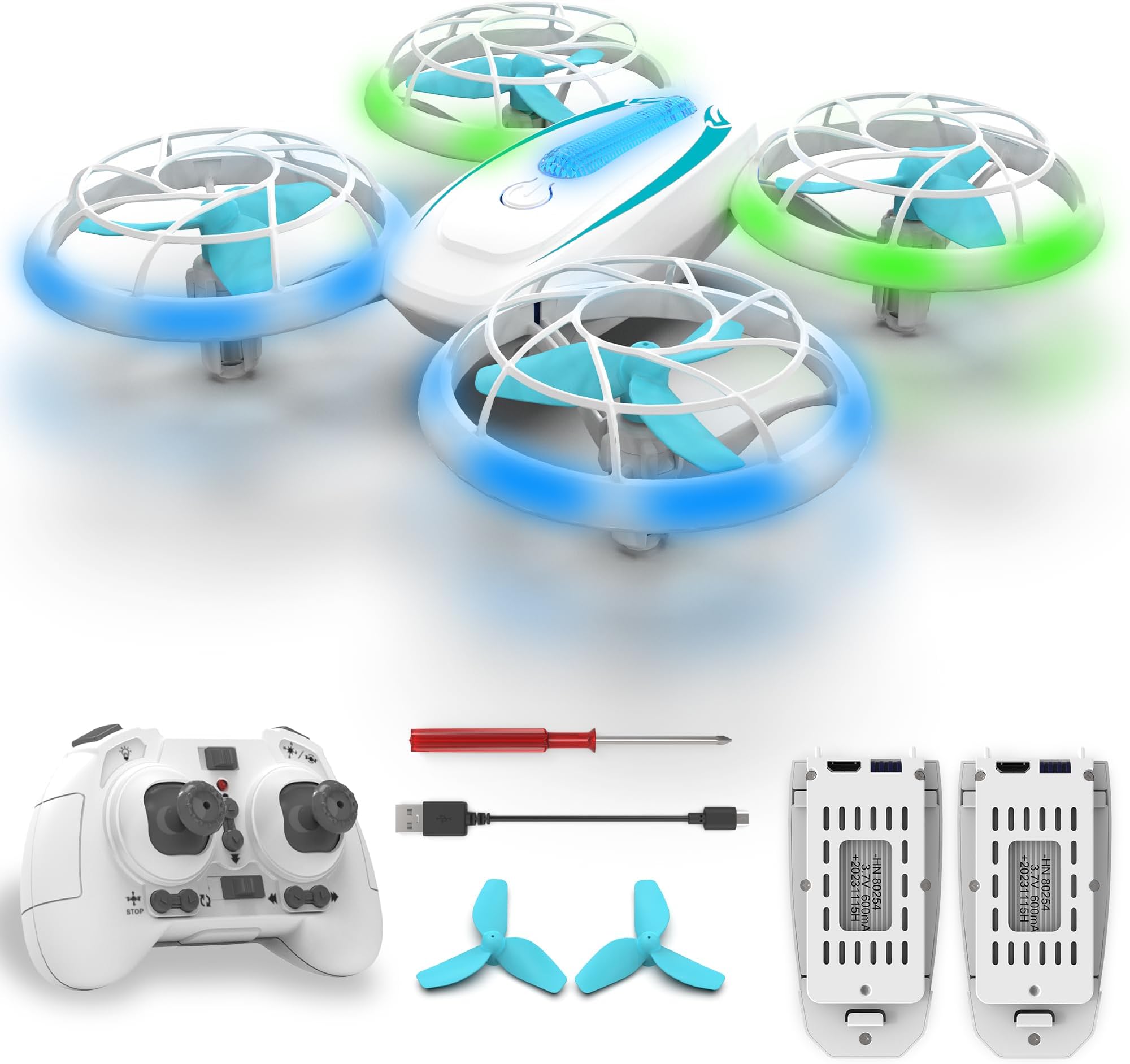 Mini Drone for Kids with Indoor | Wipkviey T18 Drones for Beginners with Lights, RC Quadcopter with Altitude Hold, 3D Filp, Easy to Fly Toy Birthday Present for Boys and Girls