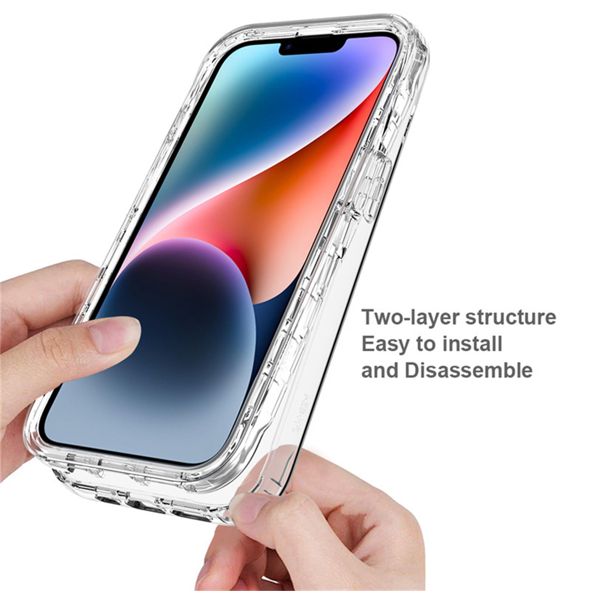 Captor Cover iPhone 16, Custodia Trasparente in Silicone Morbido, Protezione Fotocamera, Anti-Ingiallimento, Flessibile e Resistente per iPhone 16 Cover (Bordi Rialzati e Protezione Fotocamera