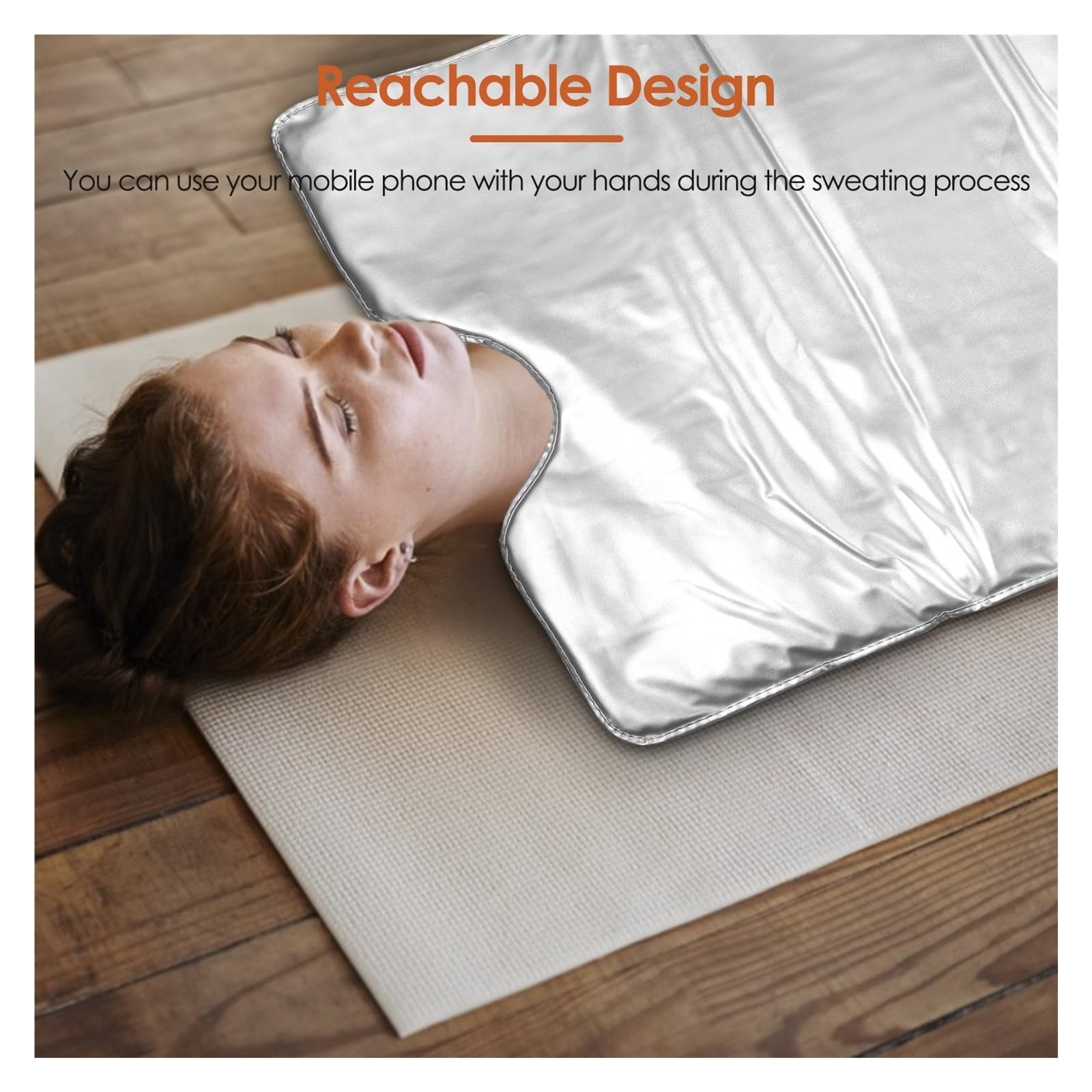 Coperta for sauna brucia grassi Slimmin for disintossicazione spa dimagrante, coperta riscaldante con tecomando a infrarossi for moatore del corpo domestico, Unità Benessere