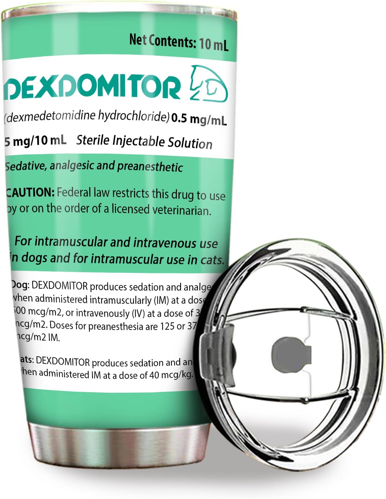 MEDROC Funny Vet Tech Gifts Vet Med Tumbler Stainless