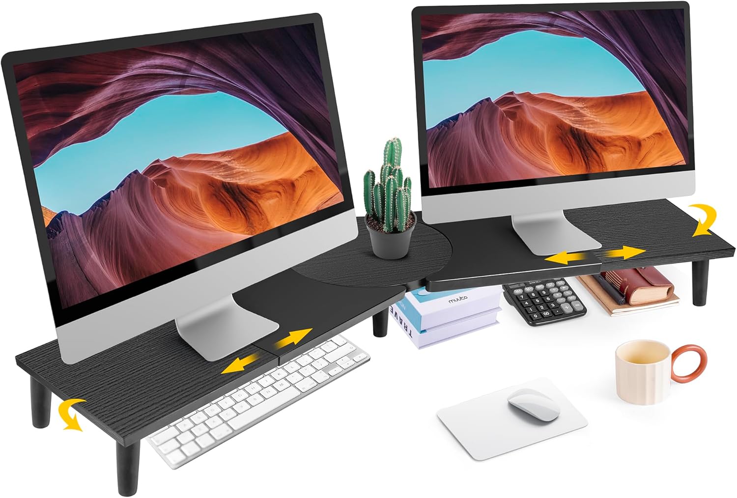 DualMonitorRiserStandForDesk, Large Monitor Stand