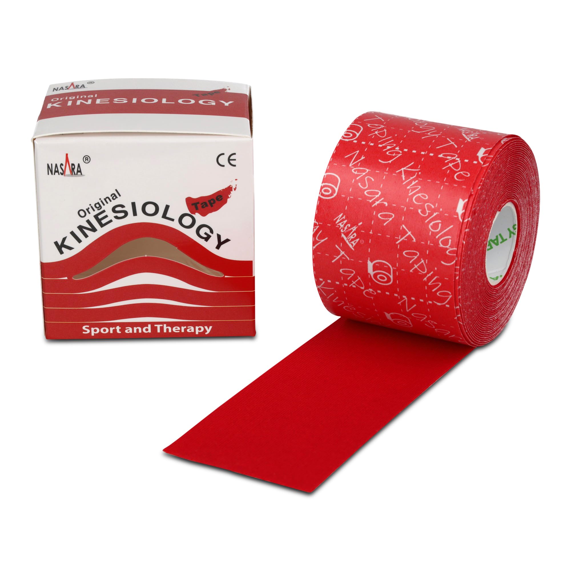 Nasara Original Kinesiology Tape, 5er Sparset | 5er Box mit 5 Tapes, Für Sport und Medizin, Gratis Videoanleitungen