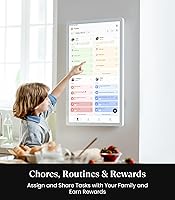 Vista 5 de Cozyla Calendario Digital+ 2: Planificador de Pared de 24 Pulgadas con Pantalla Táctil, Tabla de Tareas, Personalizar Panel de Control, Calendario