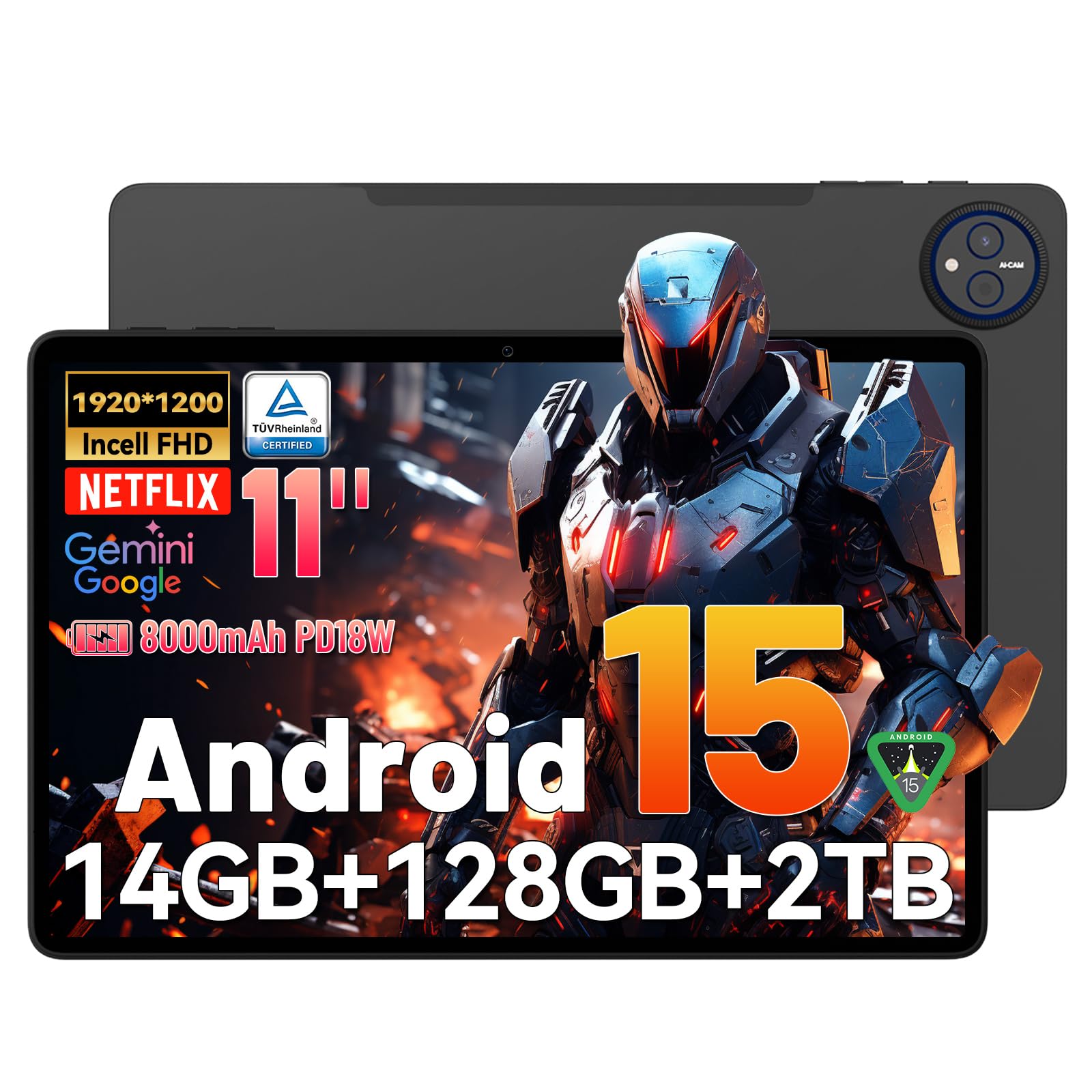 HEADWOLF WPad7 Android15 128GB　11インチ Amazon.co.jp: 新登場 Android 15 タブレット SIMフリー通話可能