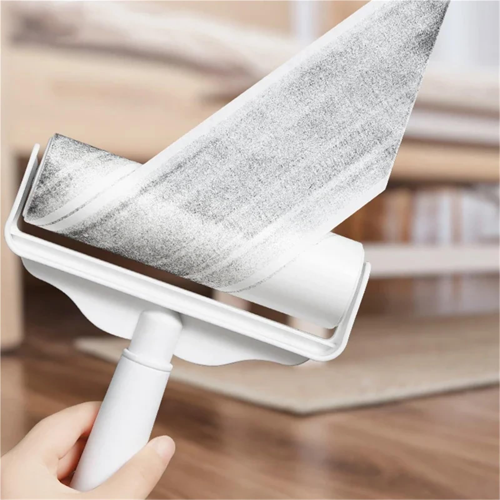 Fusselrolle 2 Stück Fusselrollenbürste mit langem Griff, Tierhaarentferner, 10 Rollen FüR Alle Stoffe(Color3)