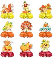 Vista 1 de Hying 9 centros de mesa de panal de otoño para mesa, centros de mesa de panal de Acción de Gracias, centros de mesa de hojas de arce de otoño