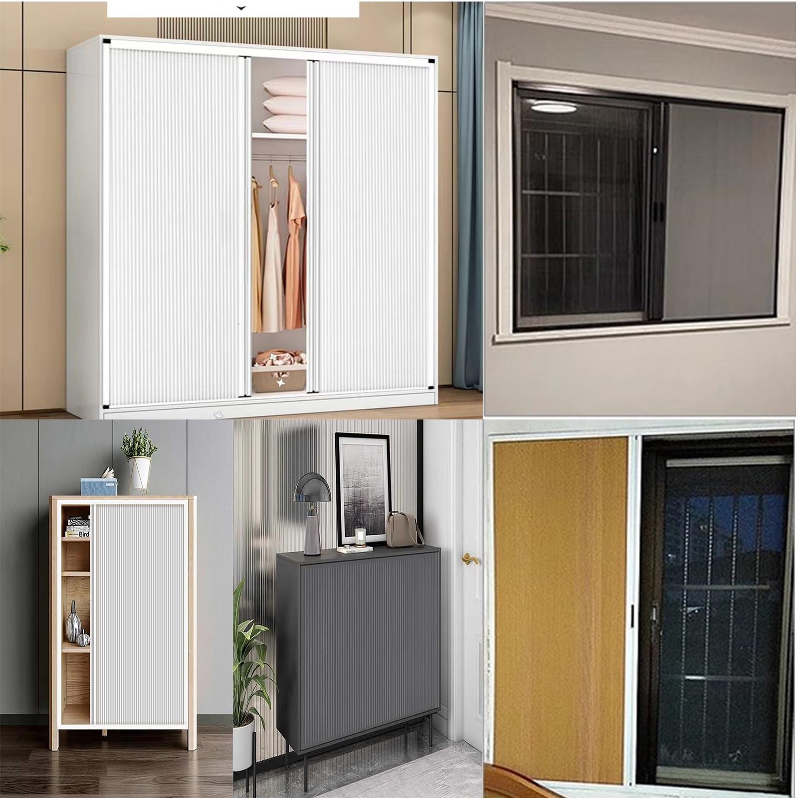 puerta plegable acordeon Puertas Concertina De Panal Internas 100 110 120 130 CM H, Puerta Corredera Plegable Invisible Divisor De Ambientes Para Dormitorios/Baños/Armarios(A,80x120cm)