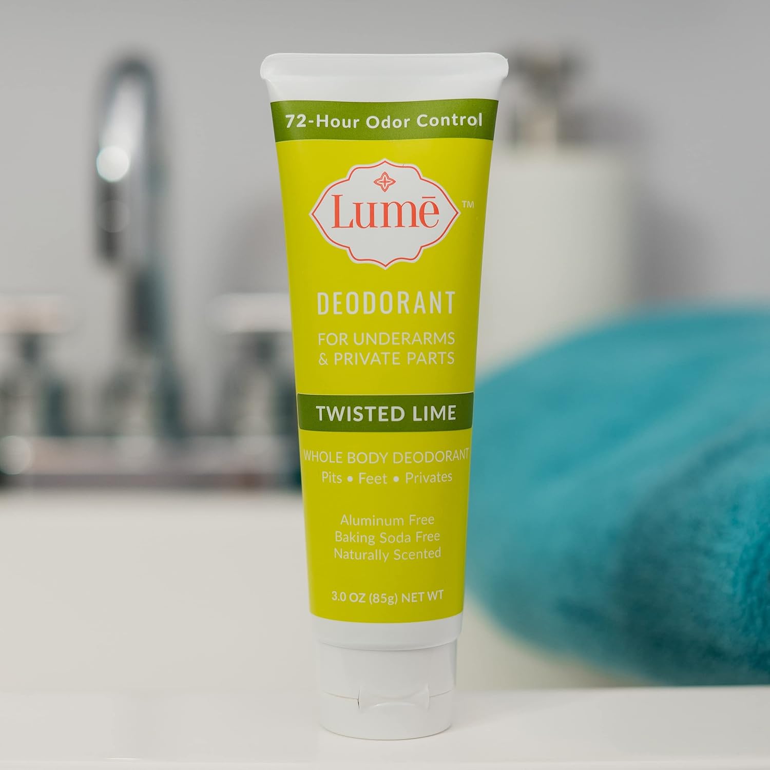 Lume Deodorant For Underarms & Private Parts 3oz Tube (Twisted Lime) : Beauty & Personal Care