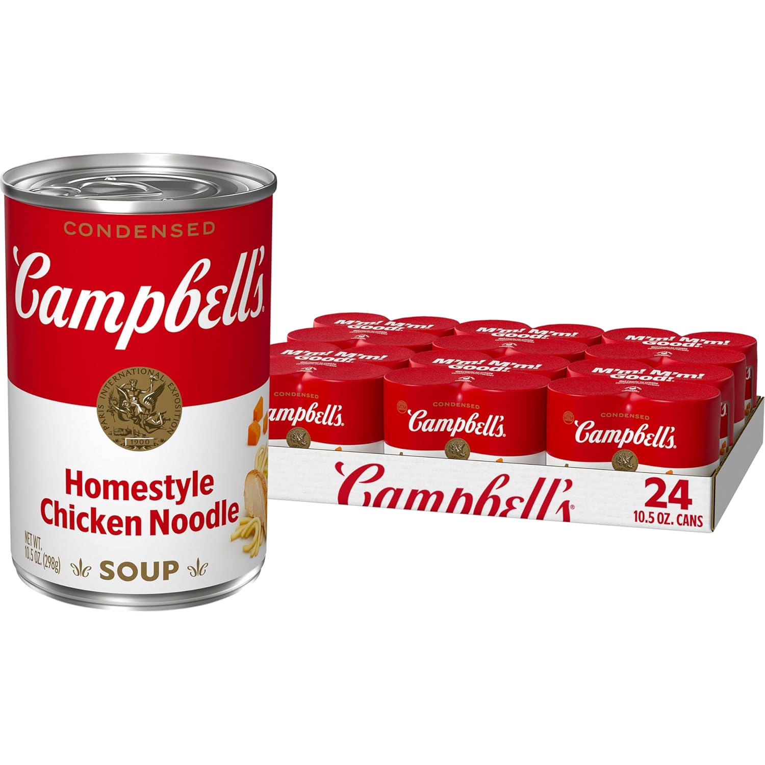 Campbell’s Condensed Homestyle Chicken Noodle Soup, 10.5 oz Can (24 Pack)