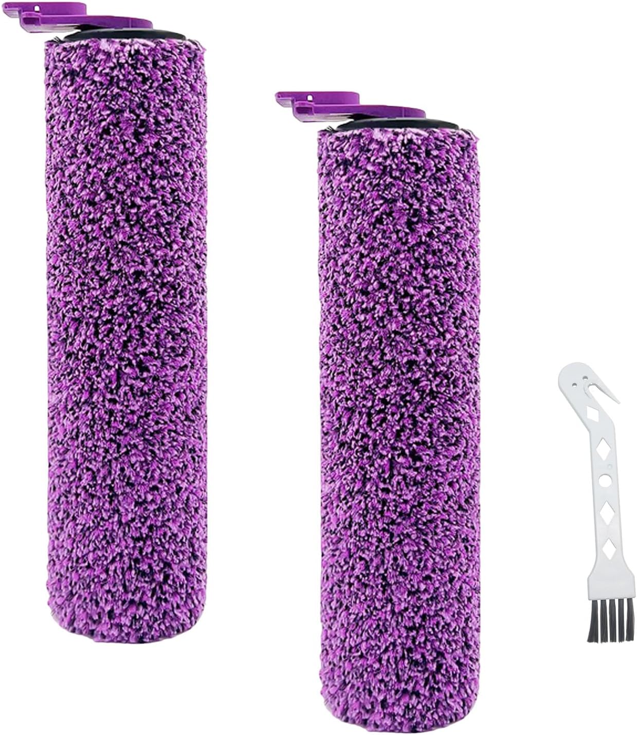 Chuancheng SD201 Replacement Roller Brush Kit for Shark Steam Pickup 3-in-1 Steam Mop SD200/SD201C/SD201Q/SD205, 2 Brush Roll, 1 Cleaning Tool Vacuum Accessories