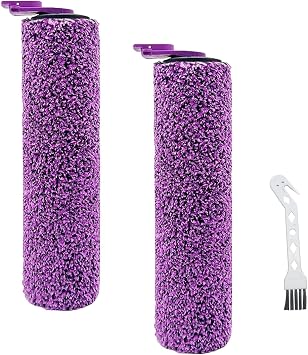 Chuancheng SD201 Replacement Roller Brush Kit for Shark Steam Pickup 3-in-1 Steam Mop SD200/SD201C/SD201Q/SD205, 2 Brush Roll, 1 Cleaning Tool Vacuum Accessories
