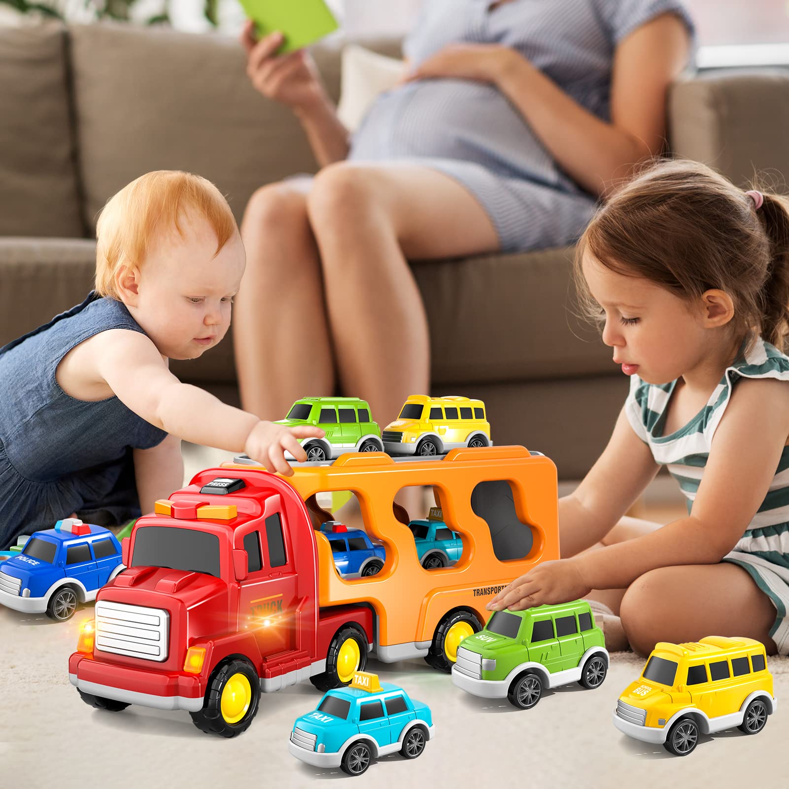 Speelgoed Vrachtwagen Groot Vrachtauto Auto's Voor Jongens | Bob De Bouwer Mega Truck Thud Scoop Grote Truck 33 X 18 X 20 Cm
