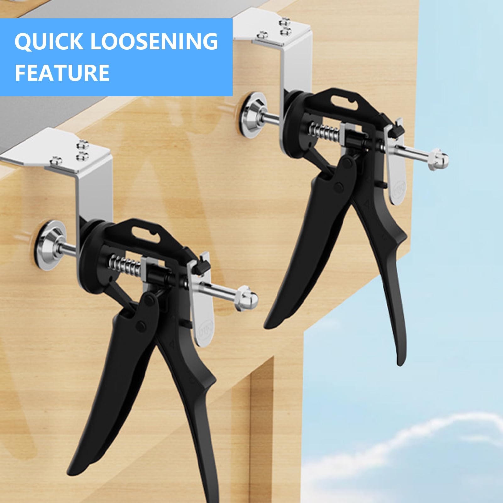 Abrazadera Rápida Para Cajón, 2PCS Abrazaderas De Instalación Frontal De Cajón Clips De Fijación De Acero Inoxidable Clips De Fijación De Abrazadera De Doble Capa En Forma De L Para Muebles