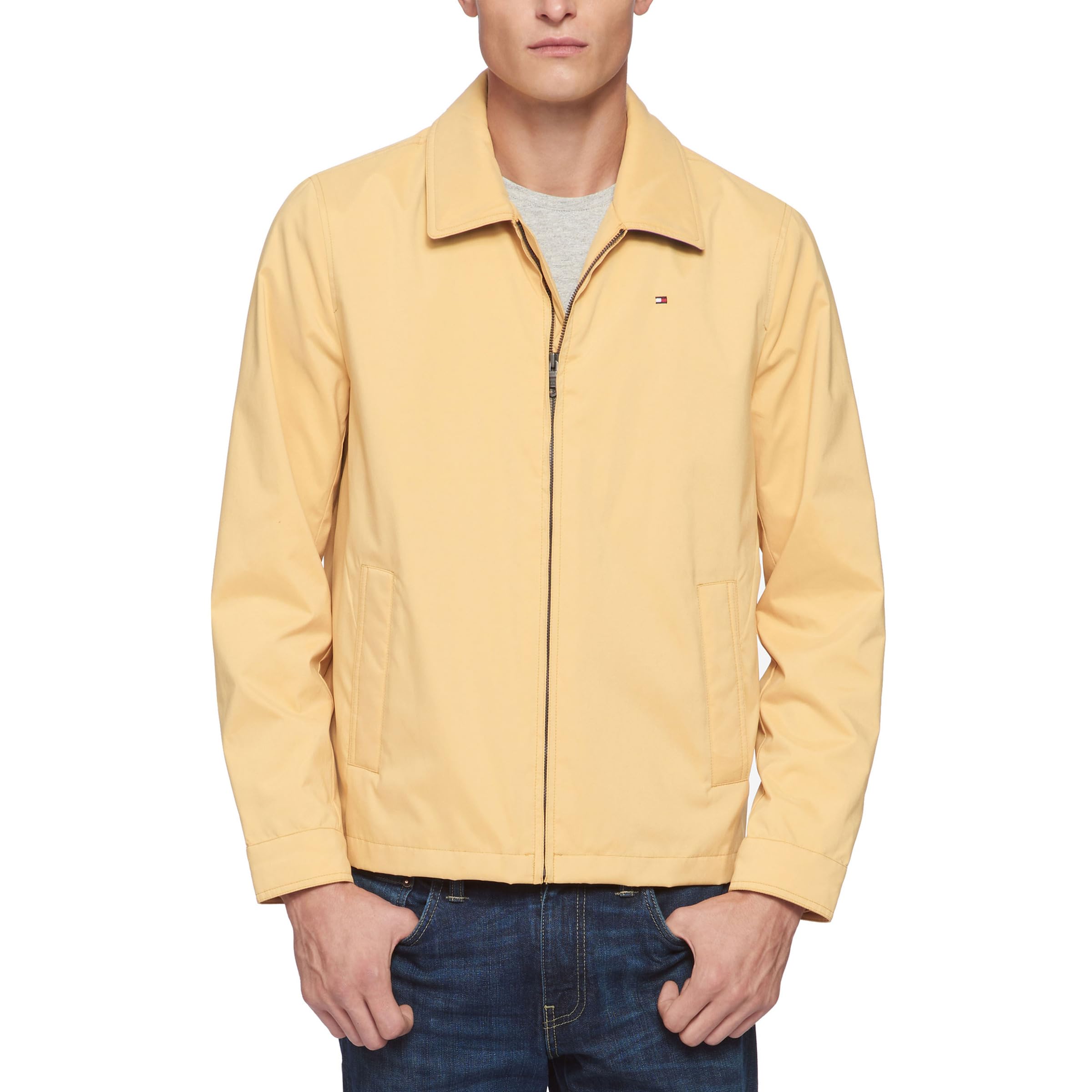 Tommy Hilfiger Mens Lightweight Microtwill Golf Sport Coat