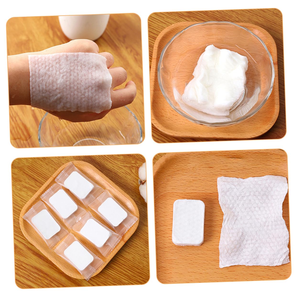 ERINGOGO Pads Struccanti Viso Non Tessuto 50 Pezzi, Struccatura Profonda e Comfortabile per Donne e Ragazze