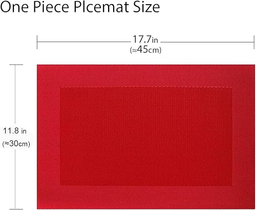 Miniatura 2 de pigchcy Manteles individuales elegantes,combinados, hilados, resistentes al calor, lavables, fáciles de limpiar, para comedor y decoración.