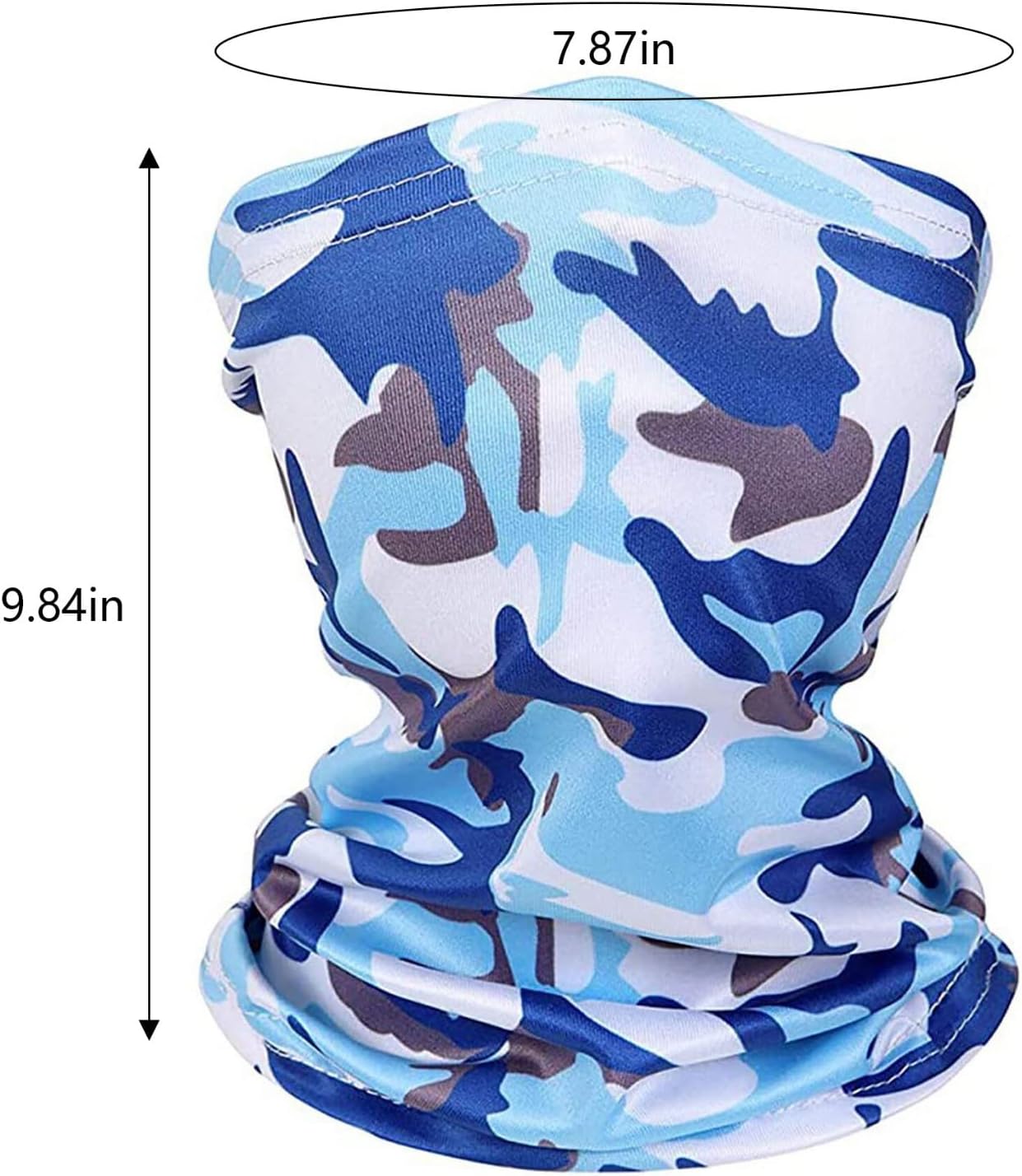 Painter Costume Children's Print Face Protectio Neck Windproof Sunscreen Kids Outdoor Scarf Dust Cover Face for Women Hair (H, One Size) : Sports & Outdoors