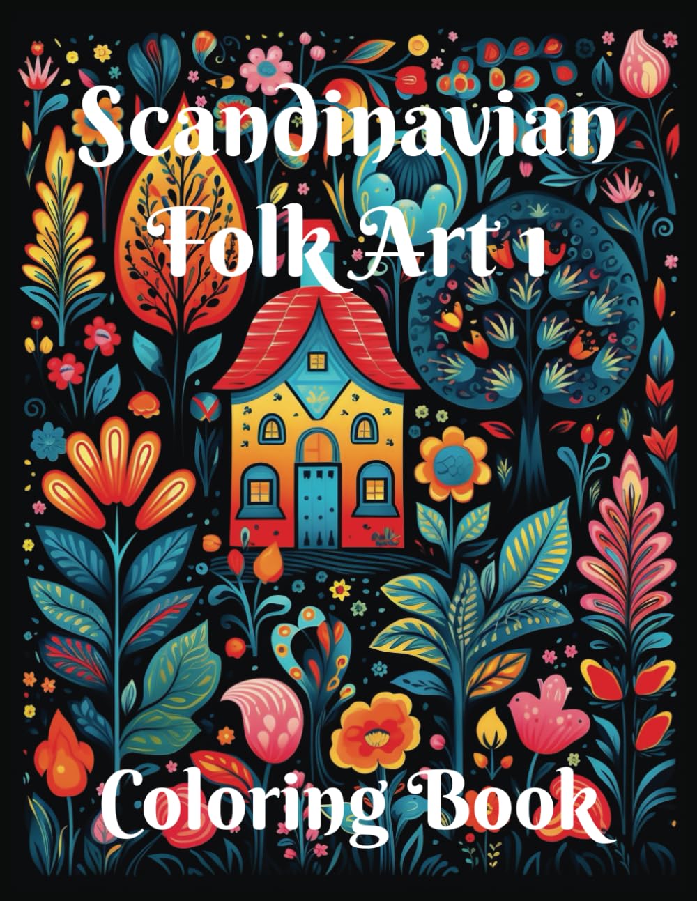 Scandinavian Folk Art 1 Coloring Book