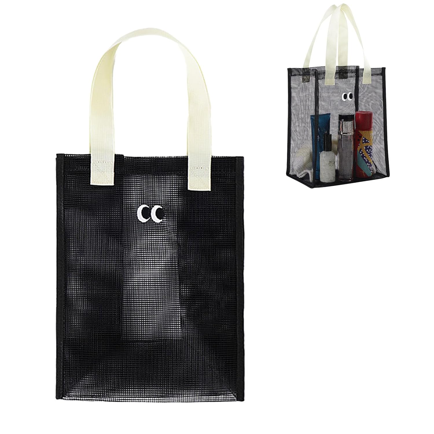 lvifloae Mesh Shower Caddy Portable Hanging Shower Caddy Quick Dry Shower Tote Bag for Bathroom Travel Toiletry Makeup