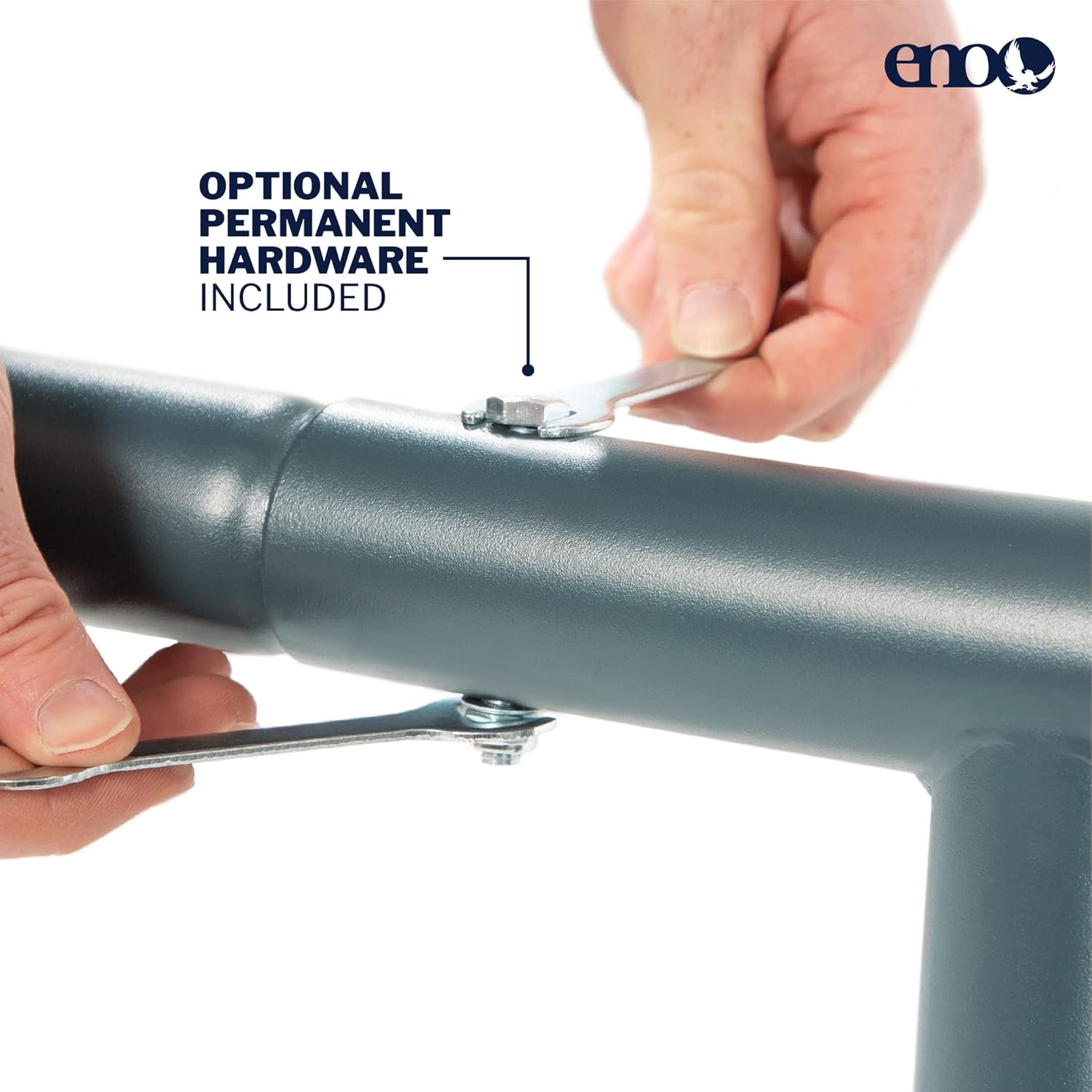 ENO - SoloPod XL Hammock Stand - Outdoor Stand for Camping, Traveling, a Festival, Patio Furniture, or The Beach - Charcoal