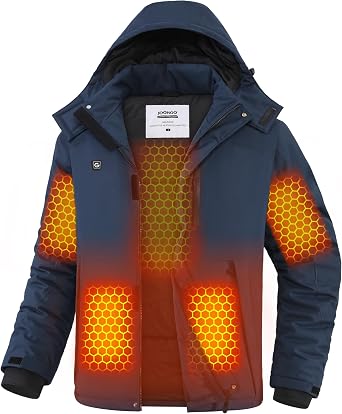 Graphene Heated Jacket for Men with Rechargeable Battery Pack Included