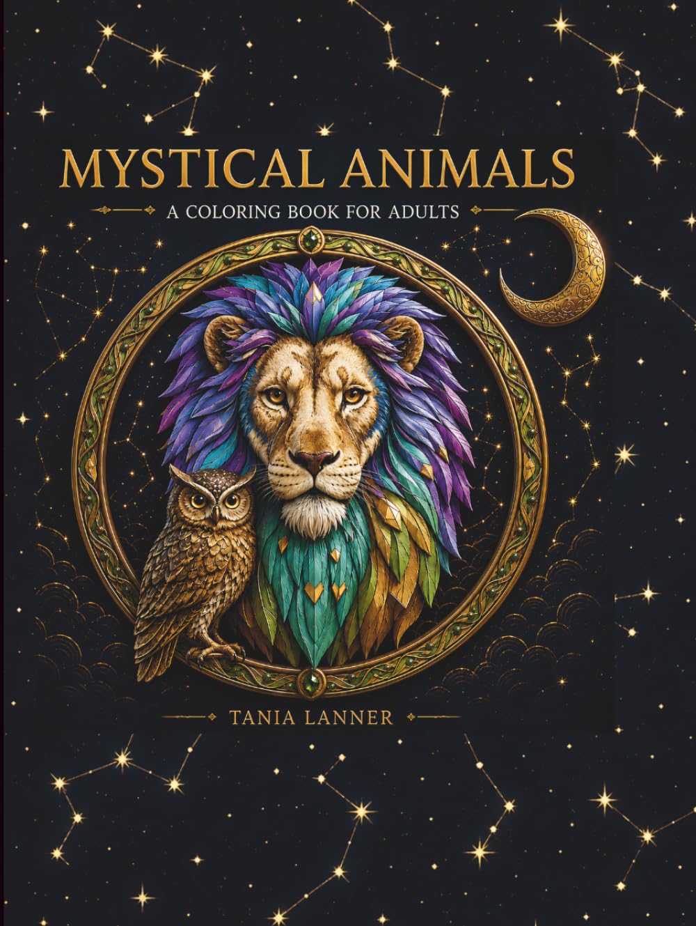 MYSTICAL ANIMALS: A COLORING BOOK FOR ADULTS