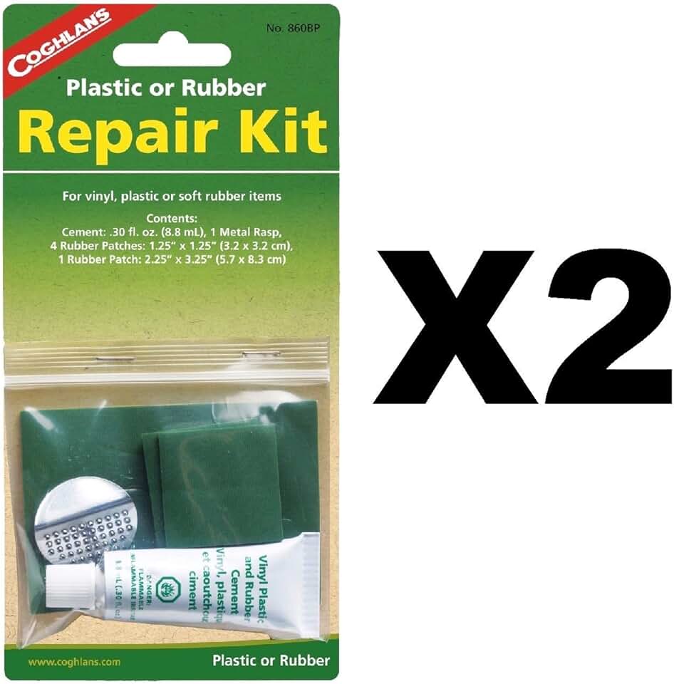 Coghlan's Kit De Reparo Plástico/Borracha