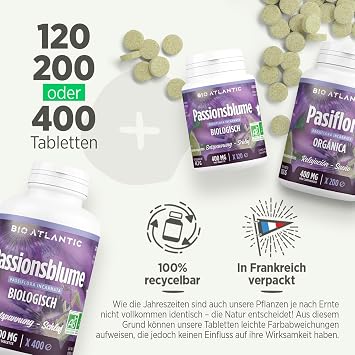 Bio Passion Flower 400mg – 200 Tablets