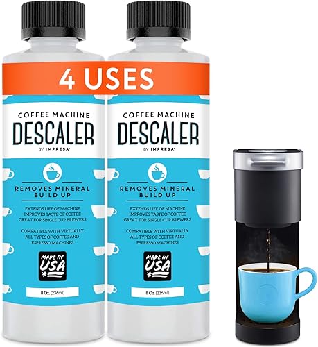 Miniatura 5 de Descalcificador (2 usos por botella). Hecho en Estados Unidos. Solución descalcificadora universal para Keurig, Nespresso, Delonghi, y cualquier