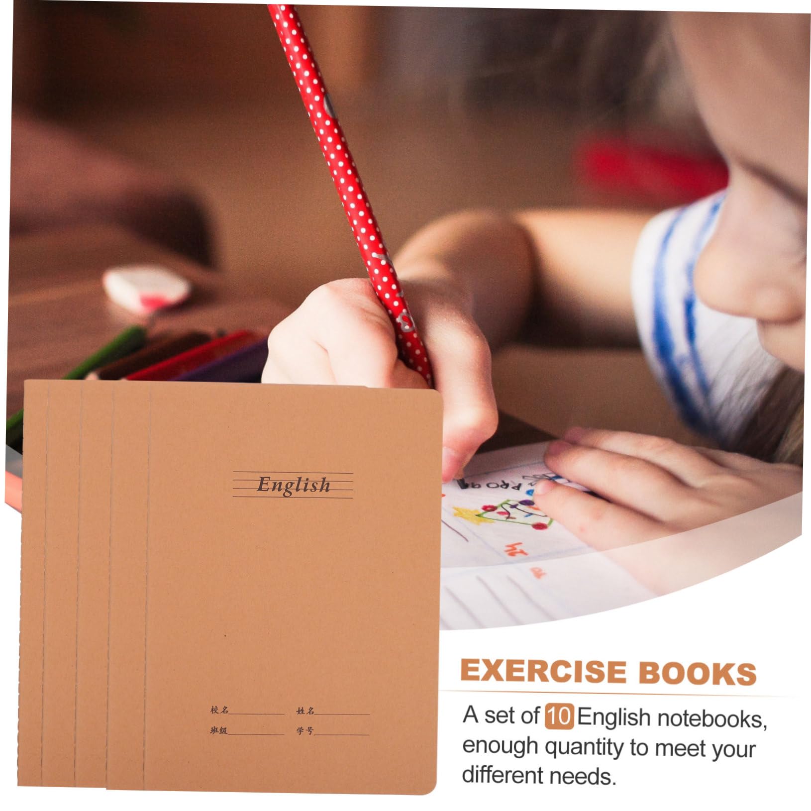 Quaderni Di Esercizi Inglese 10 Pezzi Libri Per Prendere Appunti Quaderni Di Pratica Regali Per Studenti Per Casa E Scuola