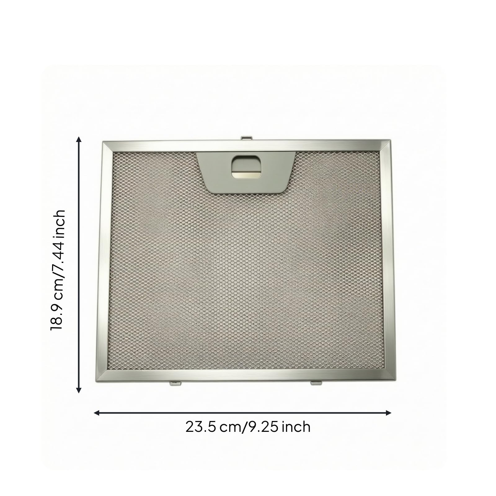 Filtro Antigrasso Metallico Rigido Filtri Resistente per Cucina