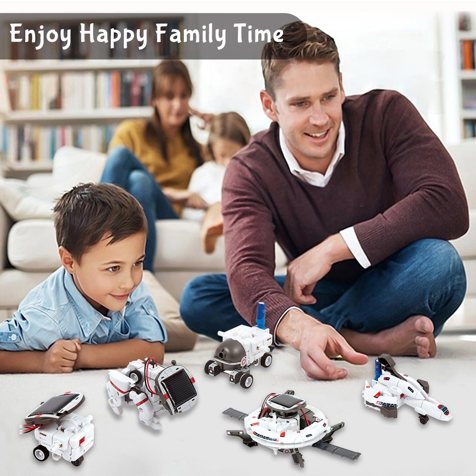 Amazon | Hechify 6-in-1 ソーラーロボット組み立てキット 8~13 Amazon | Hechify 6-in-1 ソーラーロボット組み立てキット 8~13