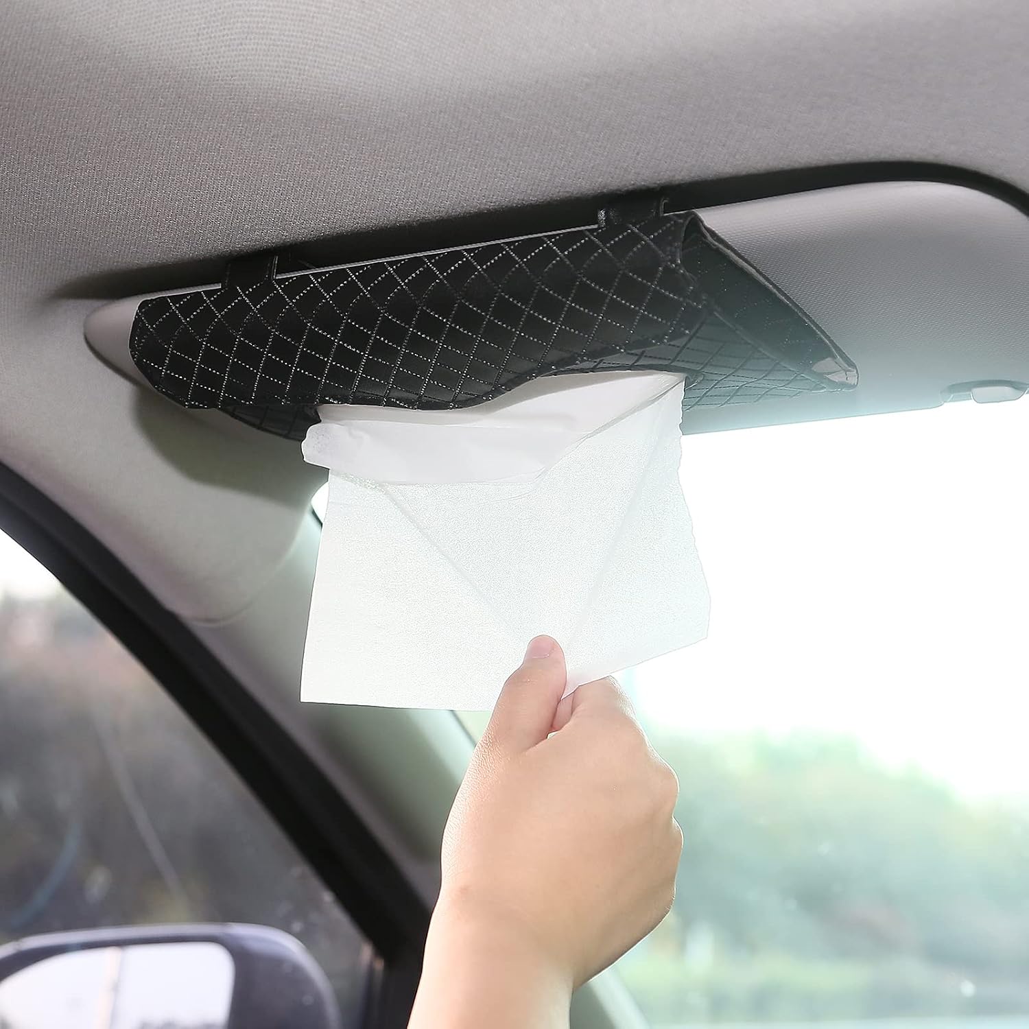 BANCHELLE Car Tissue Holder Visor, Tissue Dispenser, Box
