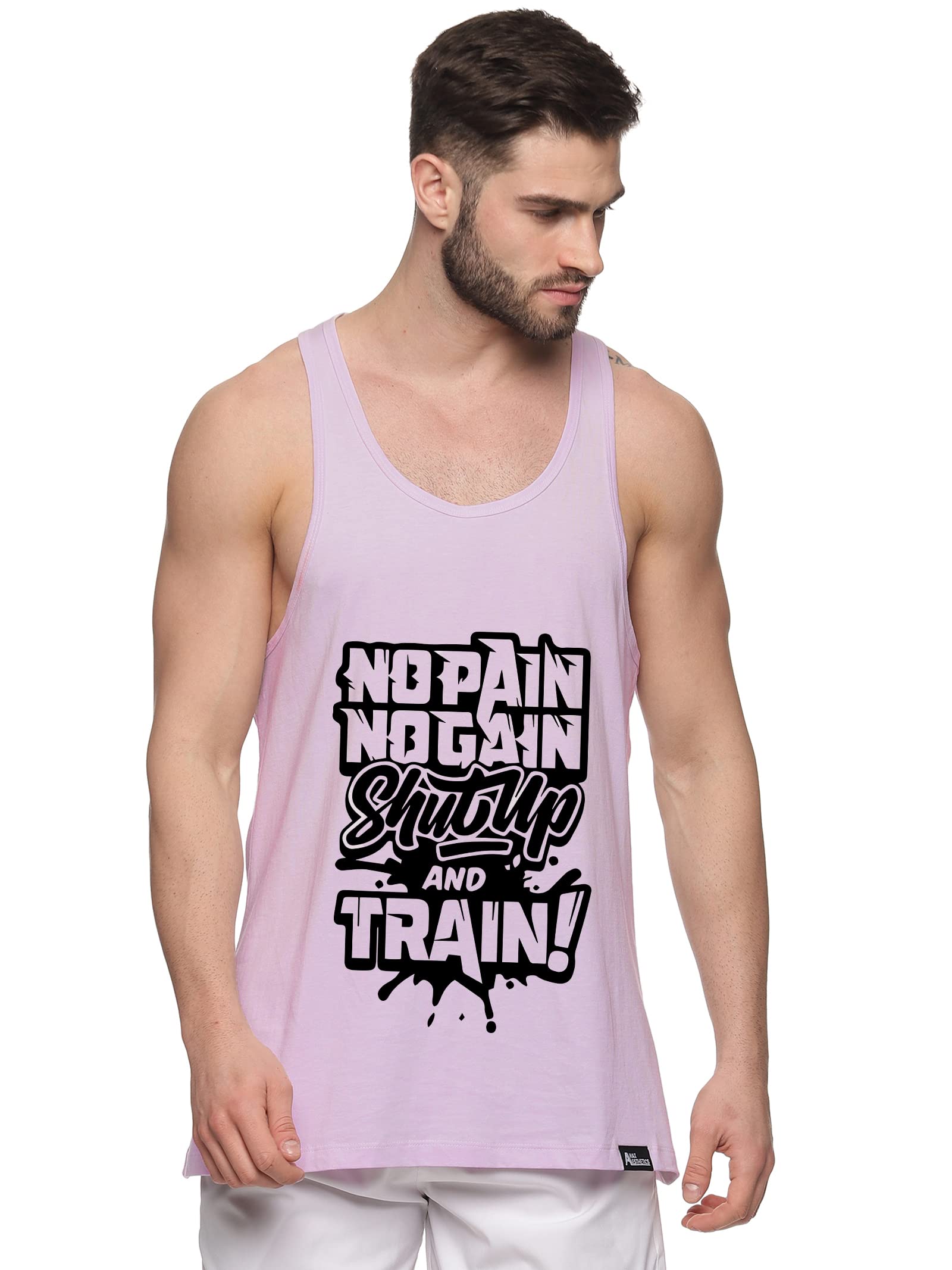 Men's Printed Sleeveless Tank Tops Gym Vest for Mens-picture-42