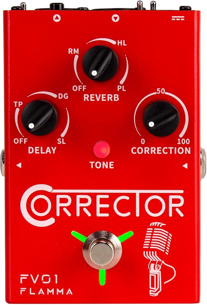 FLAMMA FV01 Vocal Pitch Correction Pedal Vocal Effects Processor with