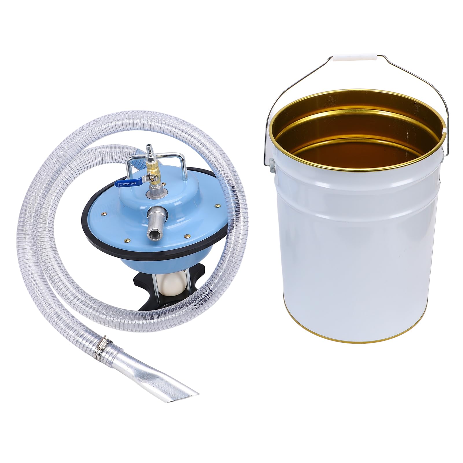 Aspiradora Industrial Neumática Aspiradora en Seco y Húmedo de Acero Inoxidable 20L con Aire Comprimido 0,63 MPa No Se Necesita Electricidad para el Piso de la Fábrica del Taller del Automóvil